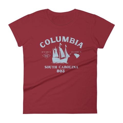 COLUMBIA YACHT CLUB Women's short sleeve t-shirt