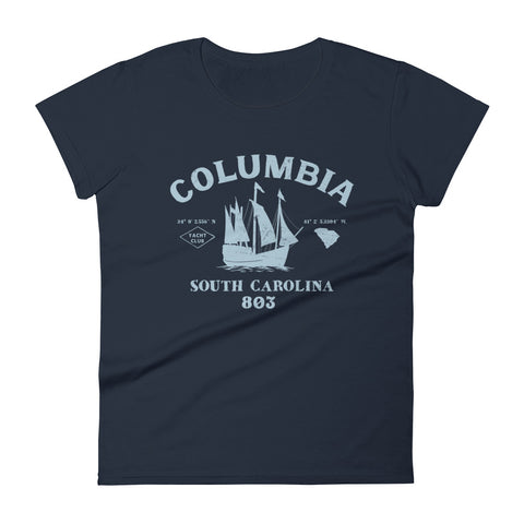 COLUMBIA YACHT CLUB Women's short sleeve t-shirt