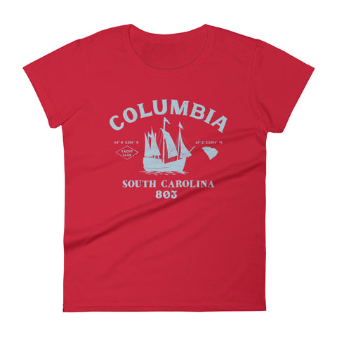 COLUMBIA YACHT CLUB Women's short sleeve t-shirt